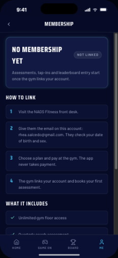 Membership not linked